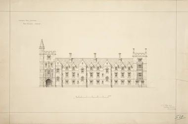 New College Oxford: Voorgestelde Nieuwe Gebouwen, 1870-79